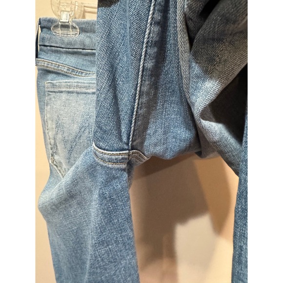 Mother Denim The Looker Two Step Ankle‎ Fray Skinny Jeans in Kiss and Makeup 28 - Picture 6 of 10